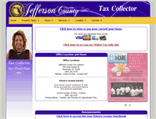 Tablet Screenshot of jeffersoncountytaxcollector.com